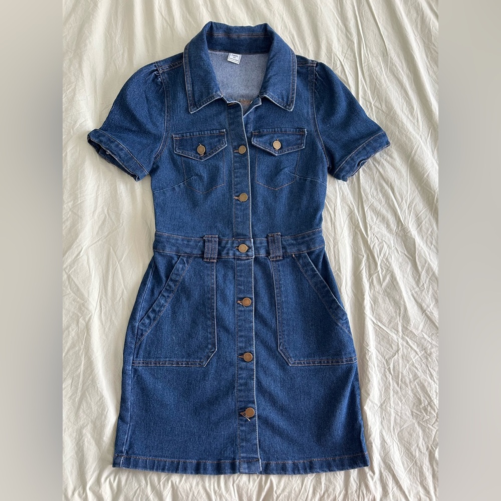 Tinsel Blue Denim Mini Dress